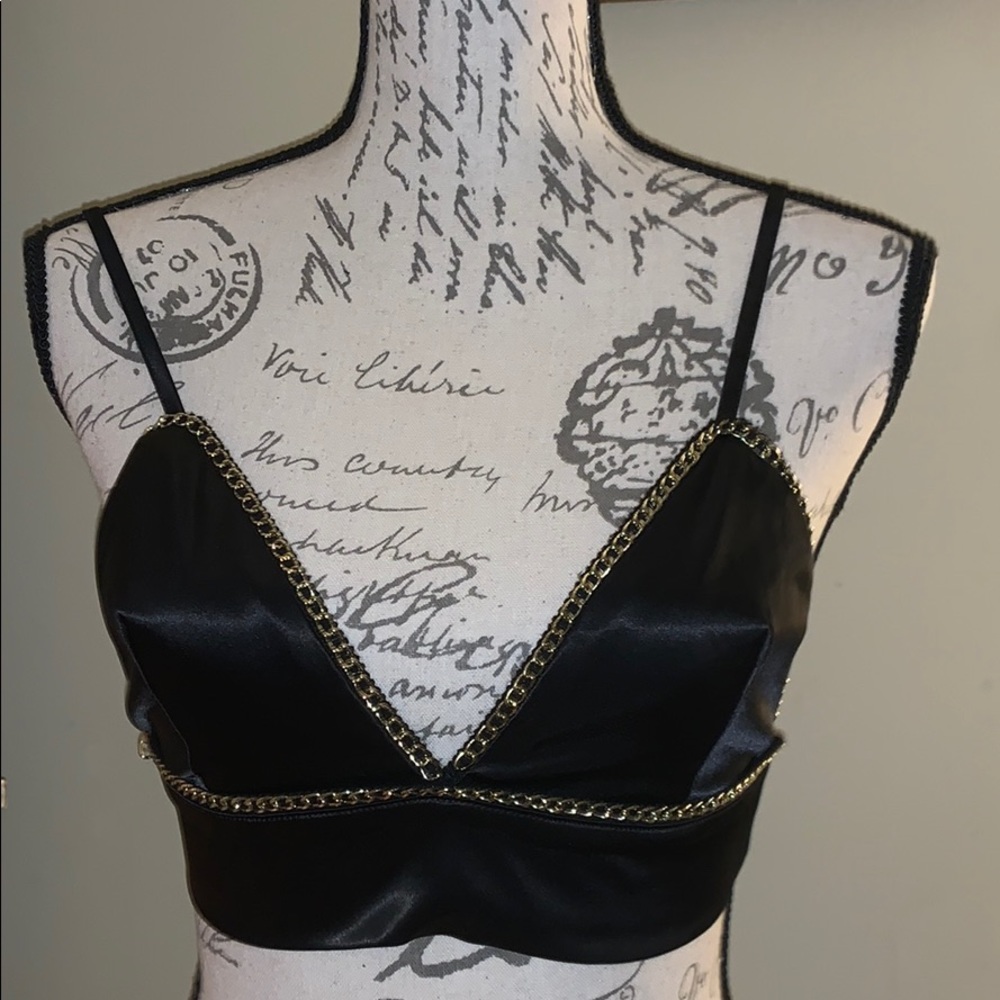 Velvet crop top